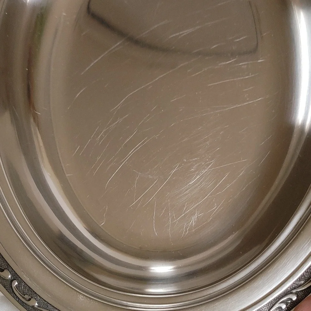 Mid Century Oneida Oval Stainless Steel Covered Serving Dish